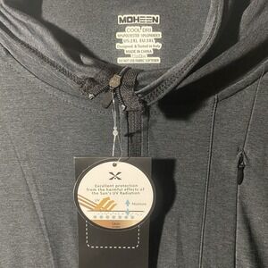 MOHEEN 2XL UV UPF 50+ Jacket Running Cool-Dri Thumb Hole Hood Athleisure NWT